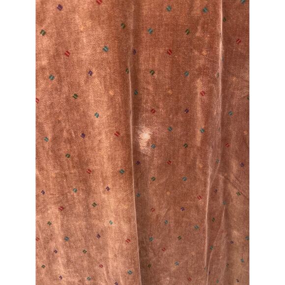 Vintage 70s Womens Dress Sz M Velvet Boho Hippie Sack Witchy Velour Festival - Picture 3 of 8